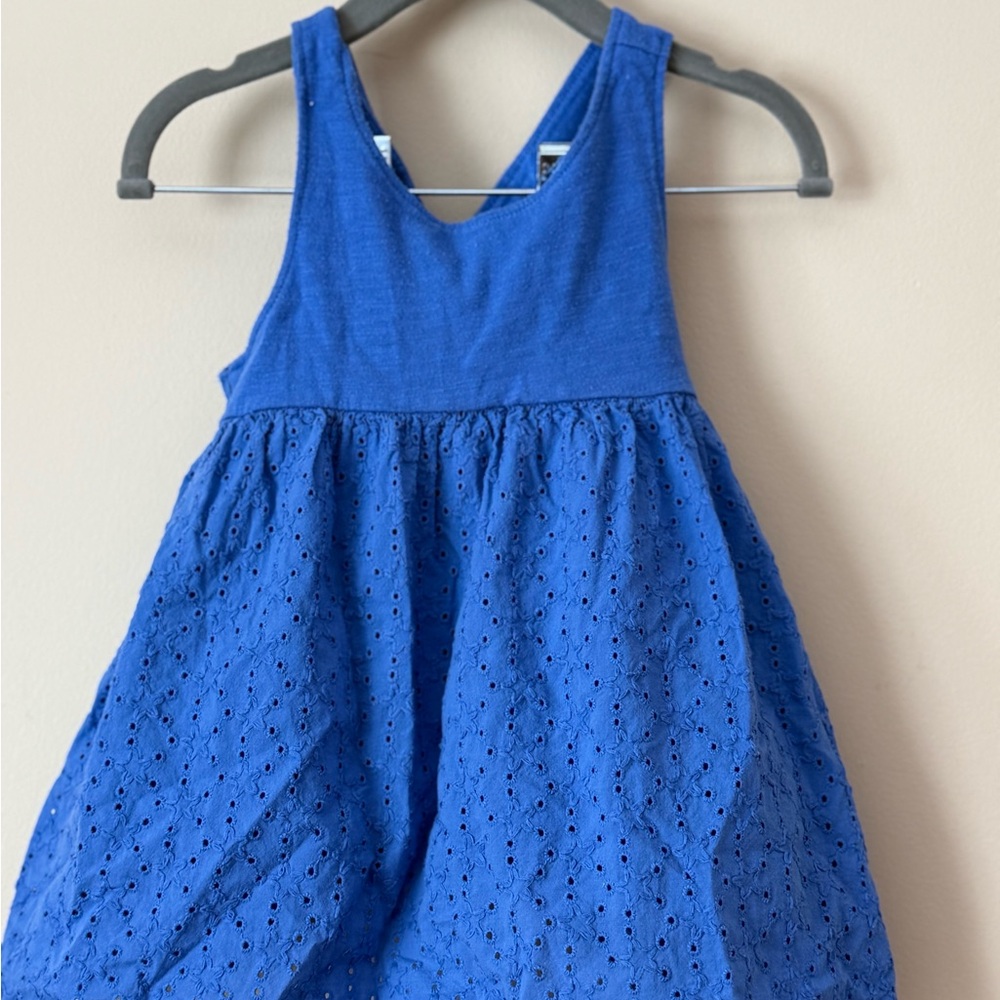 Cat & Jack Vibrant Blue Eyelet Dress